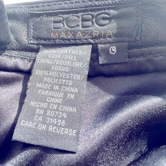 BCBG maxazria - Black real leather lined pencil skirt - Size 0 - Picture 2 of 13